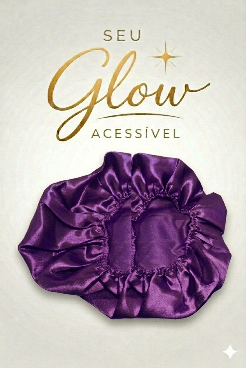 Touca de Cetim Lilás