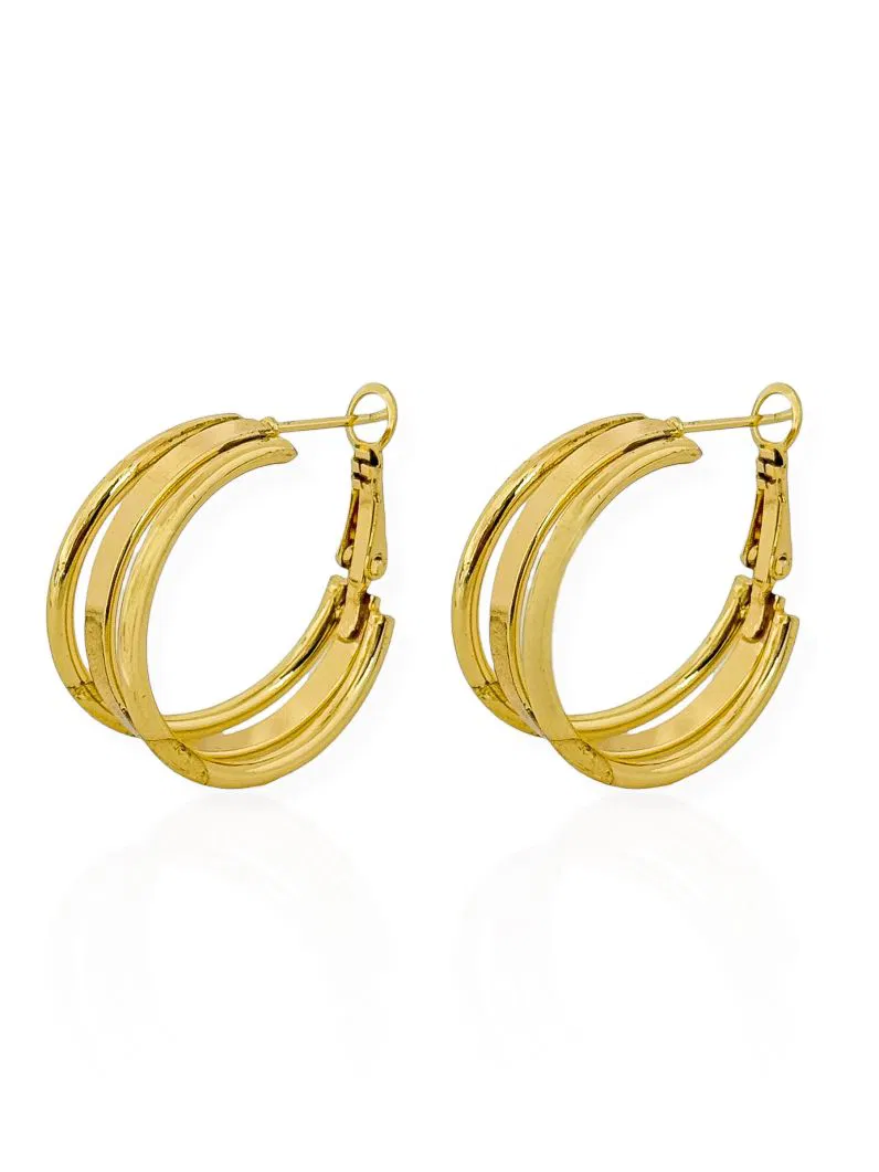 Brinco Argola Fios Lisos