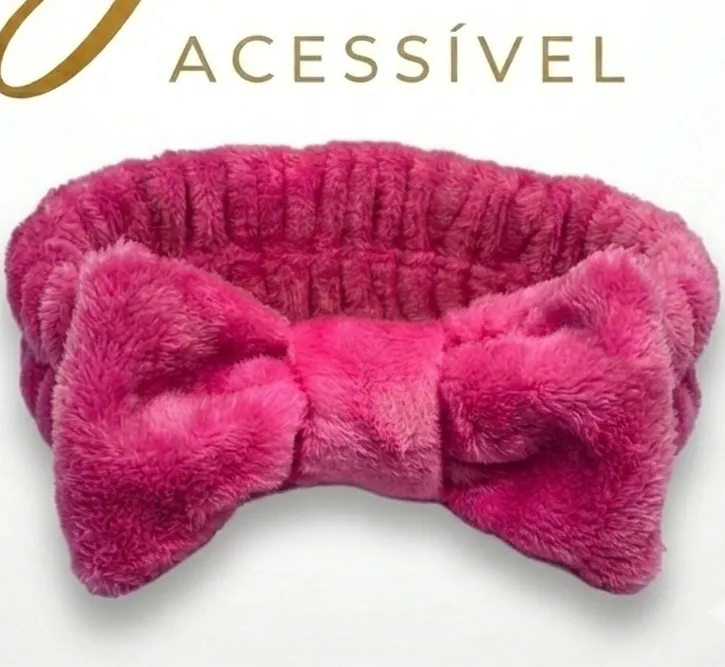 Faixa de Cabelo Rosa Pink