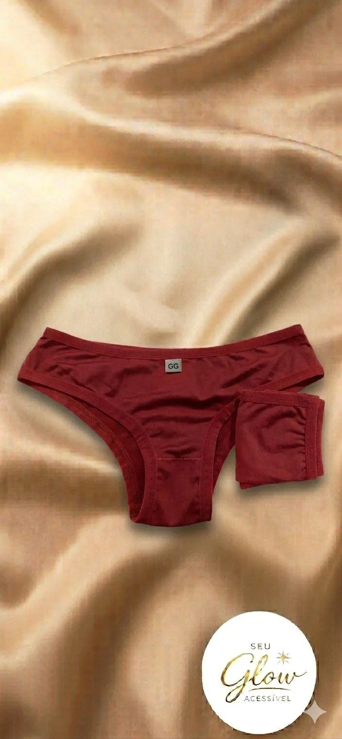Calcinha Microfibra GG vermelha