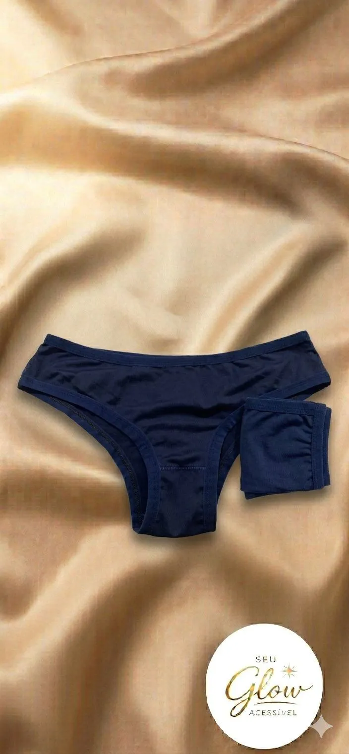 Calcinha Microfibra M azul