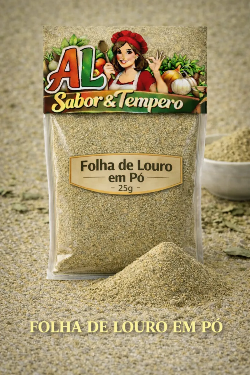 Folha de louro em pó