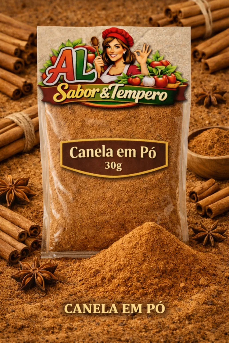 Canela em pó