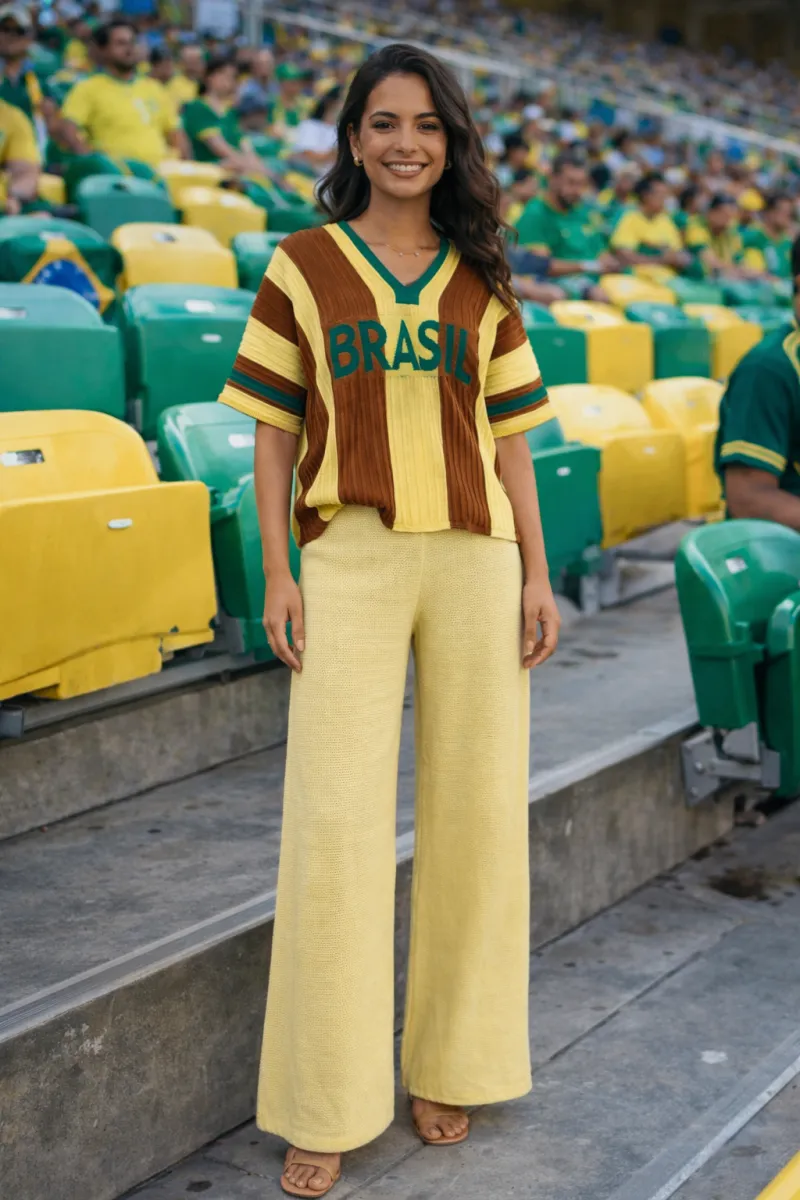 Calça tricot modal