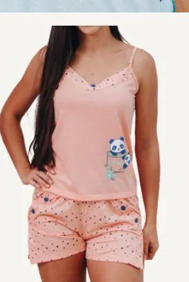 Baby Doll de alça com botão