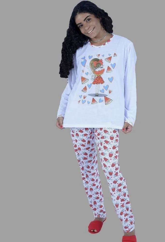 Pijama infantil malha