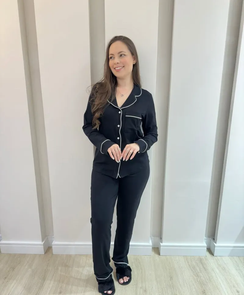 Pijama aberto algodão