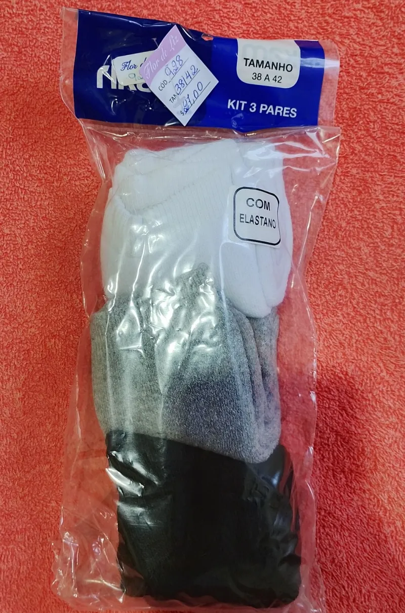 Kits meia masculino invisível