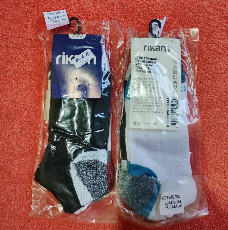 Kits meias cano curto