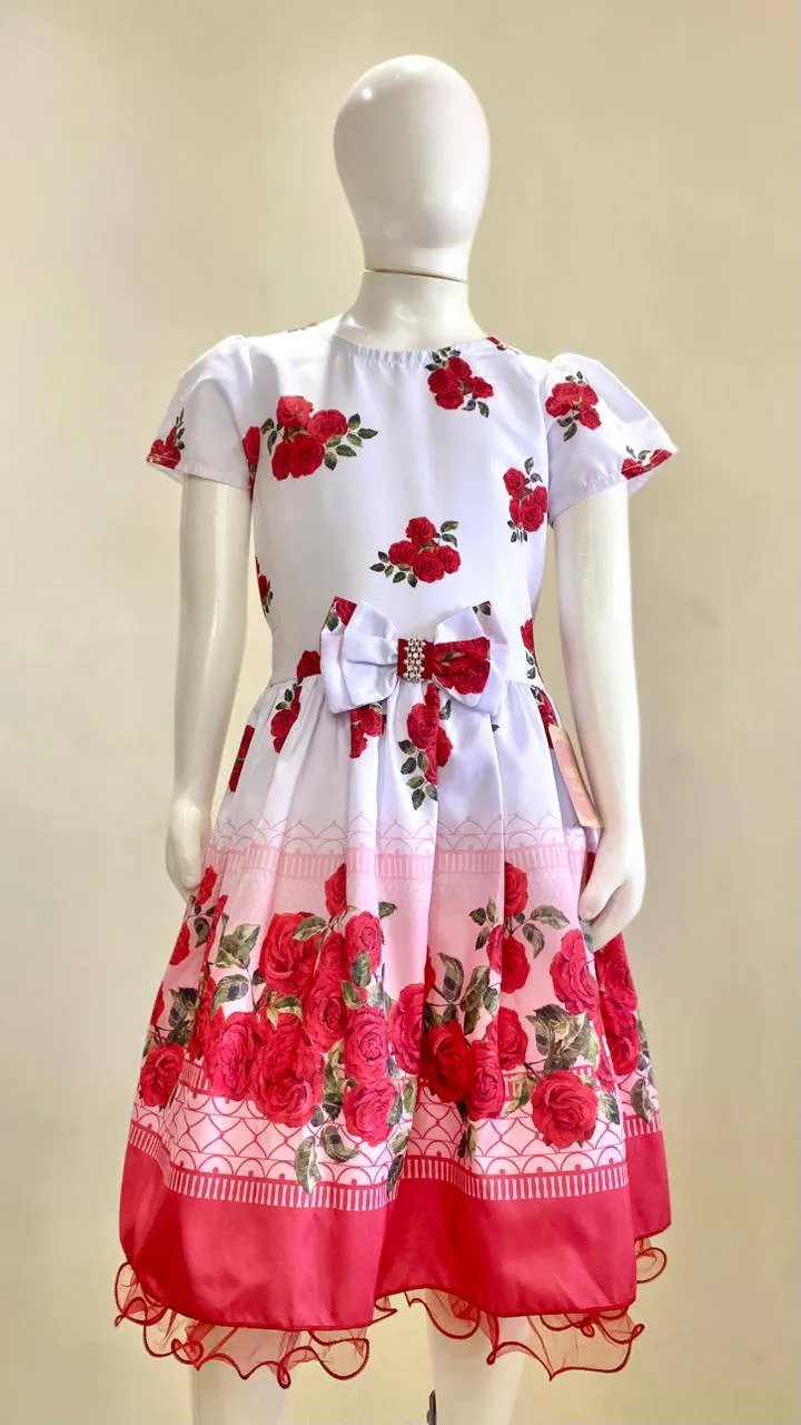Vestido Feminino Florido 10 anos