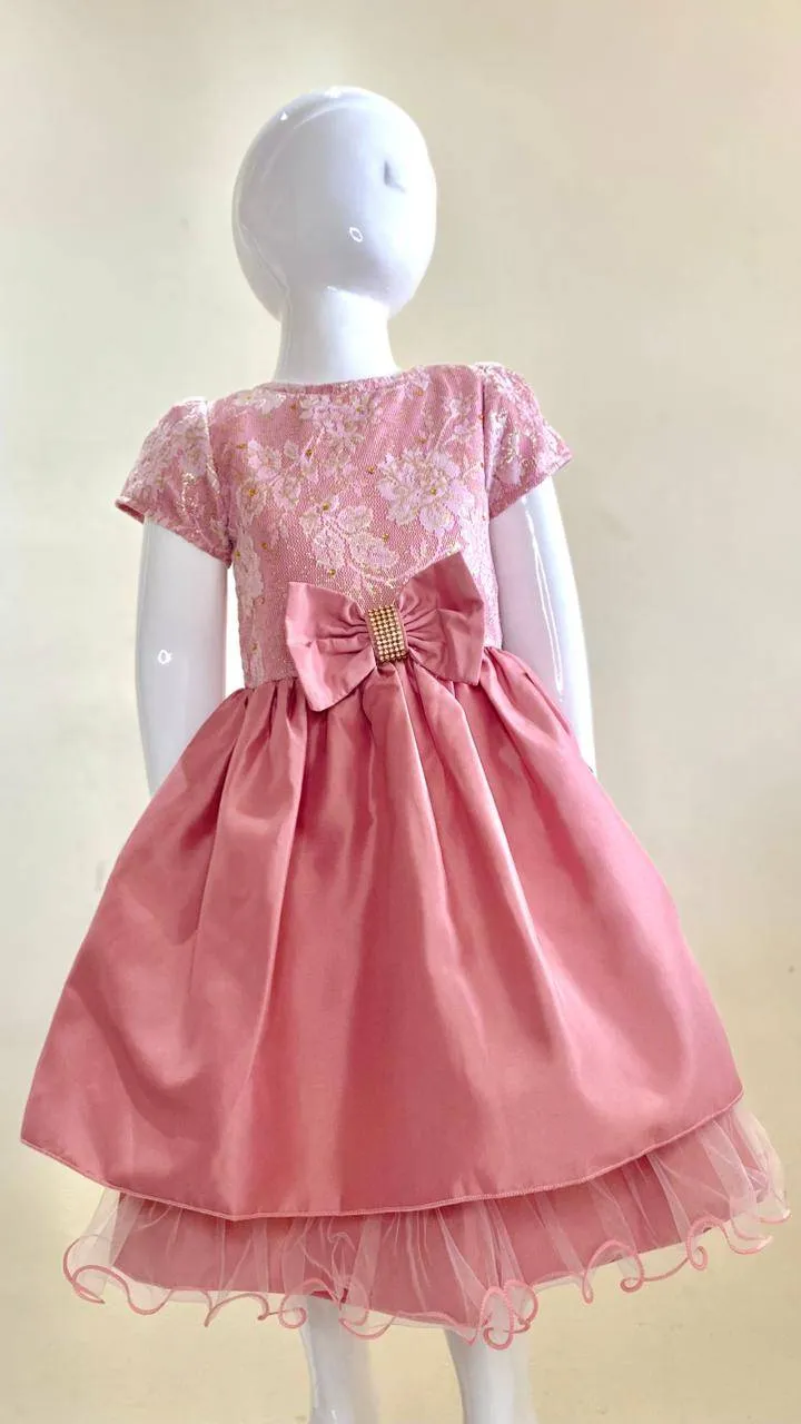 Vestido Feminino c/ Renda 10 anos