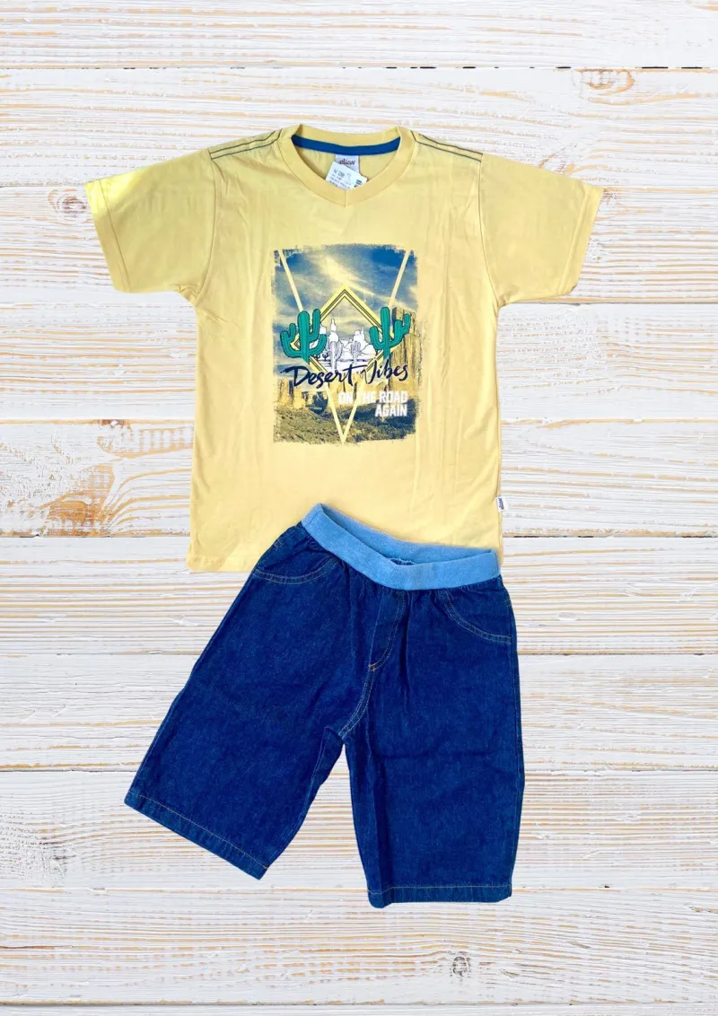 Conjunto Amarelo Masculino Elian