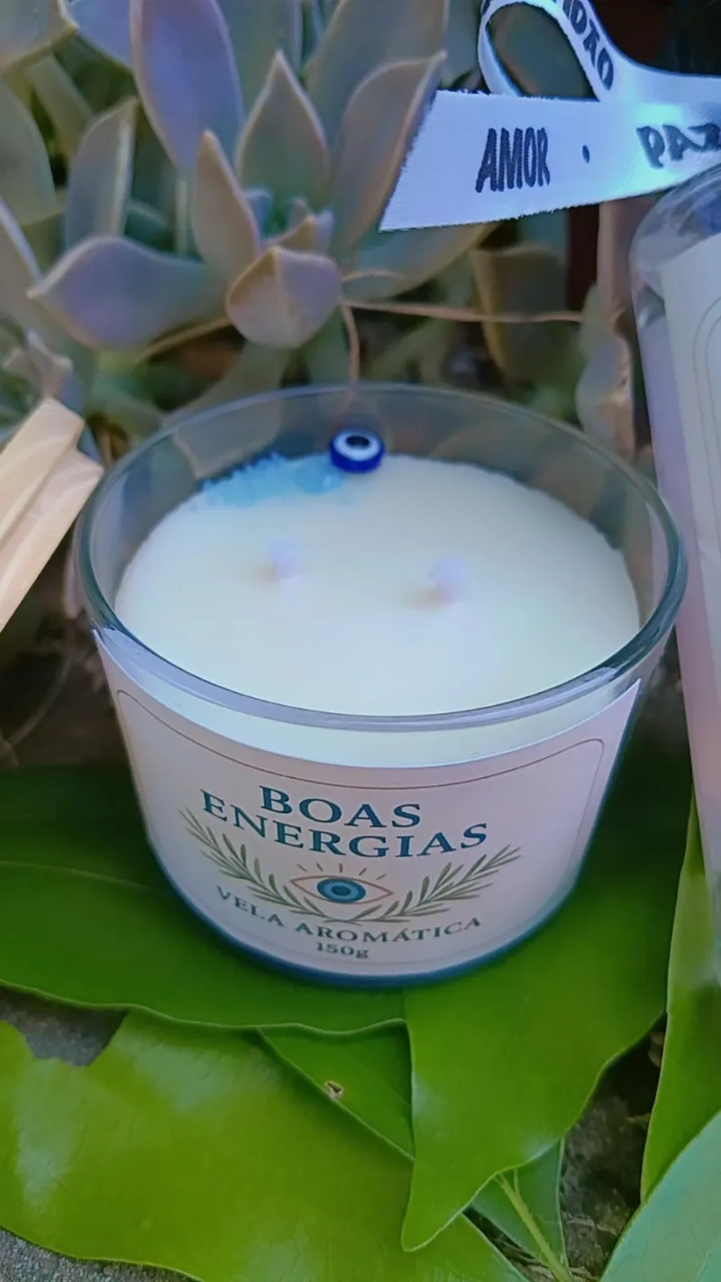 Vela aromática Boas energias 150g